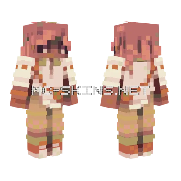 Gather The Flowers Rce Minecraft skin, front and back
