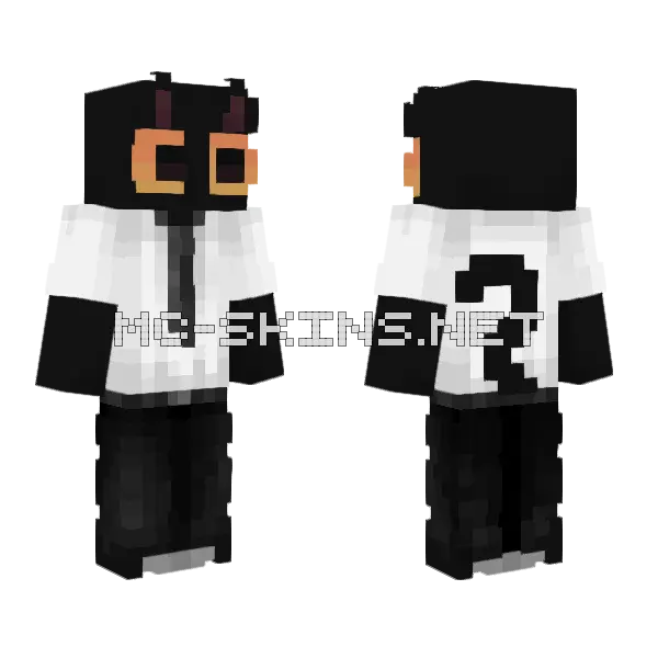 Gato Cat Boy Minecraft skin, front and back