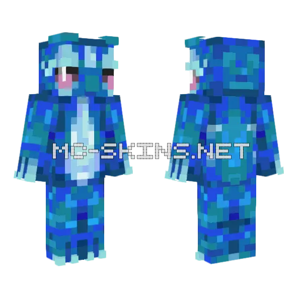 Gecqua Pokemon Winds and Waves Minecraft skin, front and back