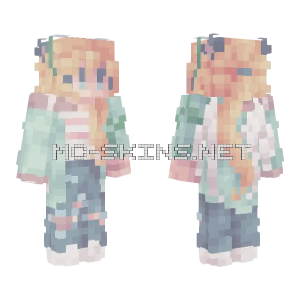Gel Lotion Hurricane Minecraft skin, front and back