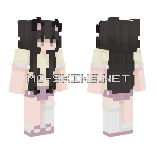 Gen Casual Minecraft skin, front and back