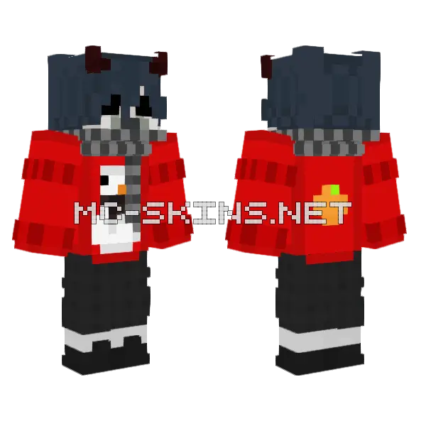 Gen Noel Minecraft skin, front and back