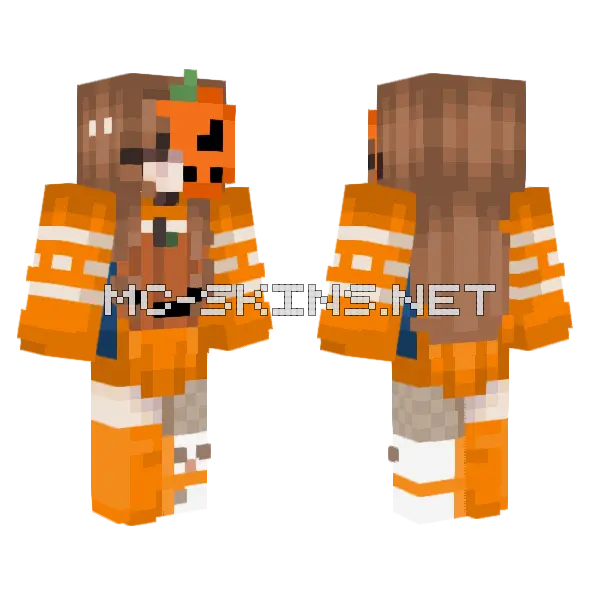 Gender Bend Uncommon Minecraft skin, front and back
