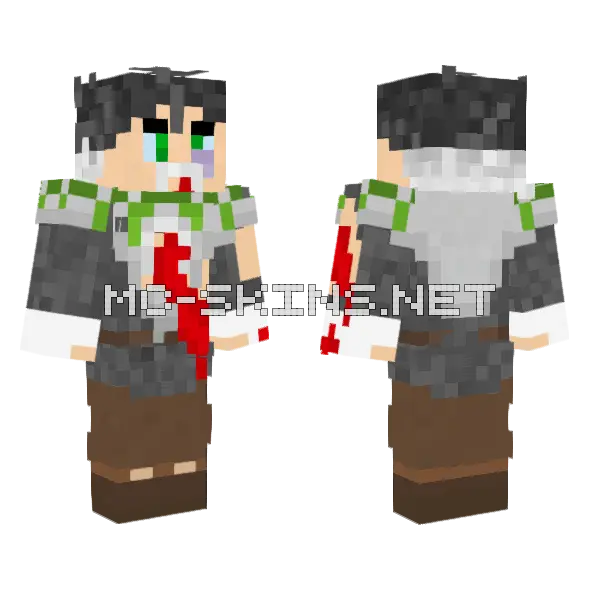 General Yoku Hurt Minecraft skin, front and back