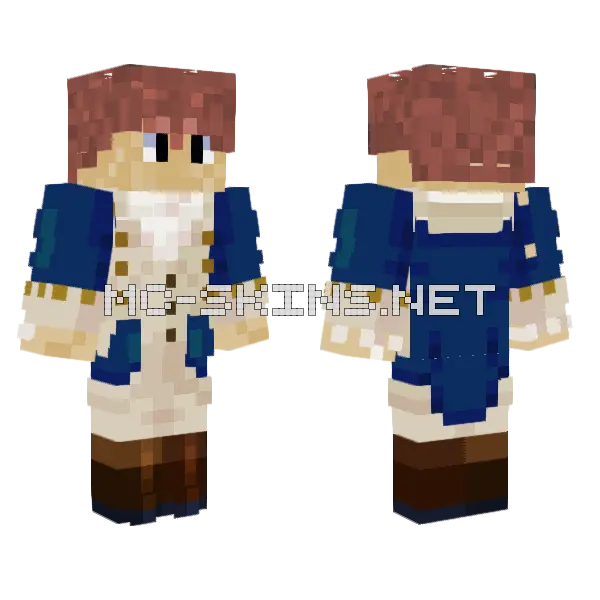 Generalbyte Minecraft skin, front and back