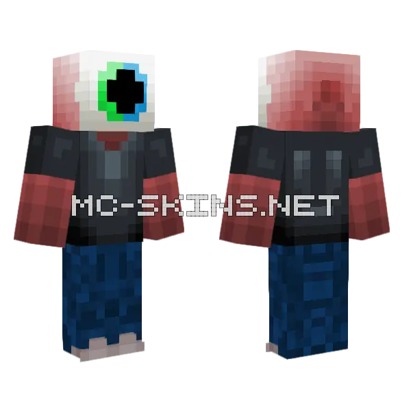 Generic Eye Guy 1 Minecraft skin, front and back