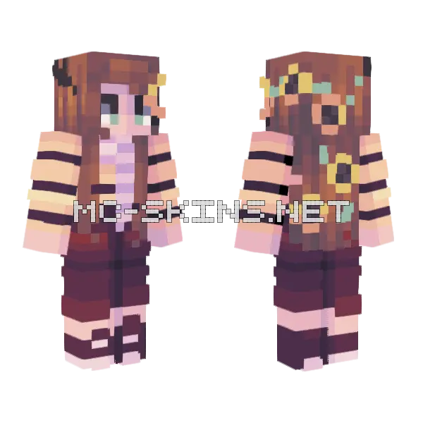 Genevarissy FS Minecraft skin, front and back