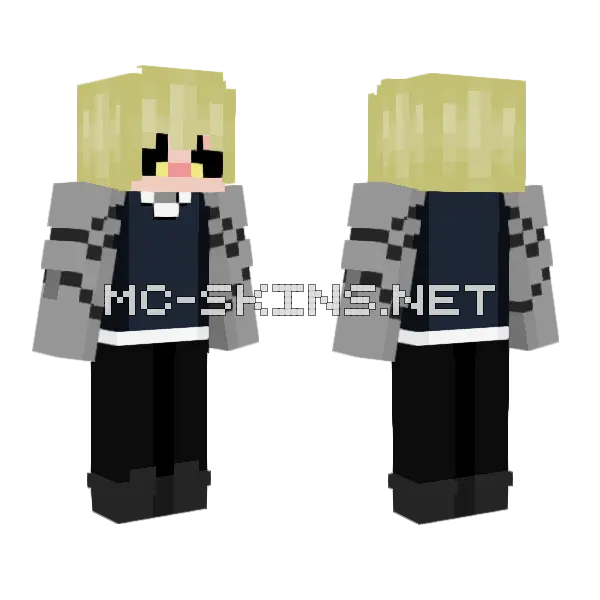 Genos Minecraft skin, front and back