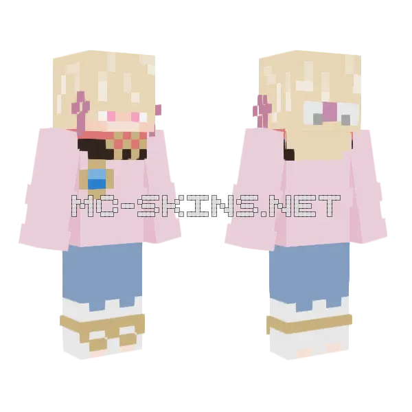 Genshin Character Combo Minecraft skin, front and back