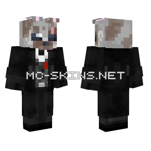 Gentleman Skin Minecraft skin, front and back