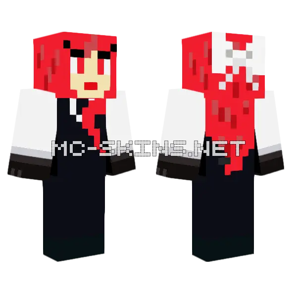 Gentlewoman V2 Minecraft skin, front and back