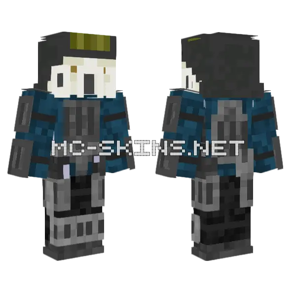 Georgian Riot Police Minecraft skin, front and back