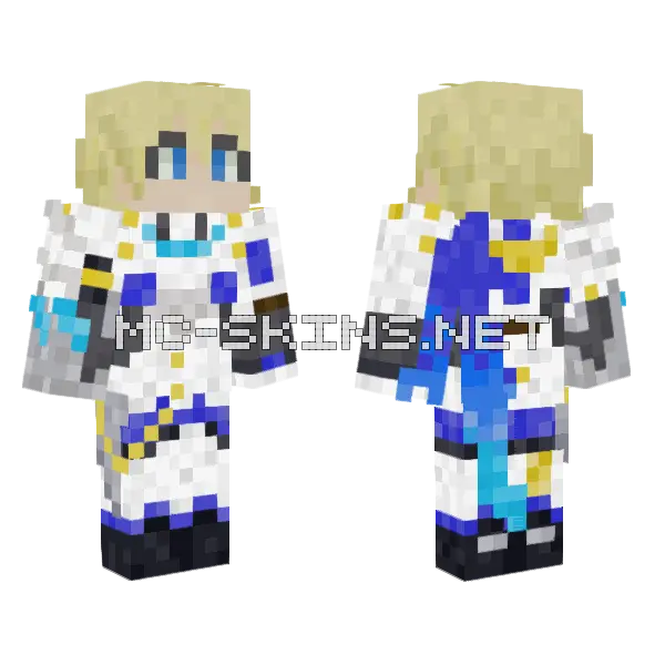 Gepard Landau Minecraft skin, front and back