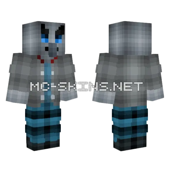 Gerald The Vindicator Minecraft skin, front and back