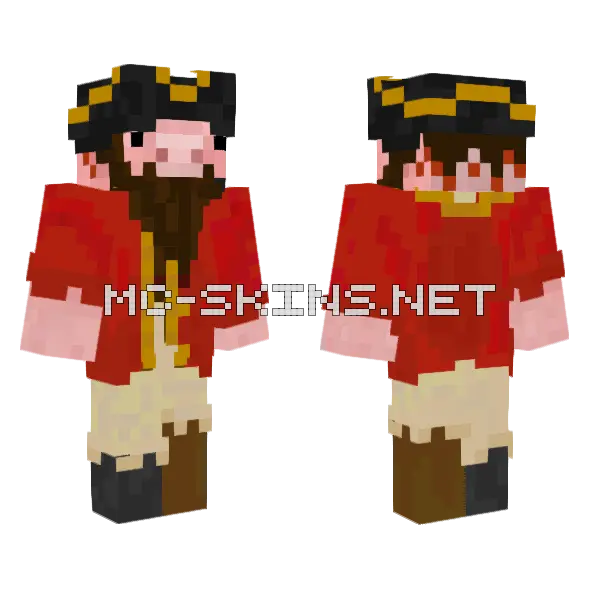 Gergbeard Minecraft skin, front and back