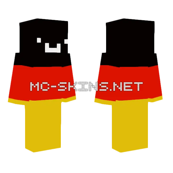 Germany Minecraft skin, front and back