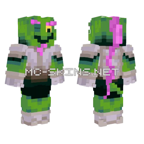 Gerson Boom Hammer Justice Minecraft skin, front and back