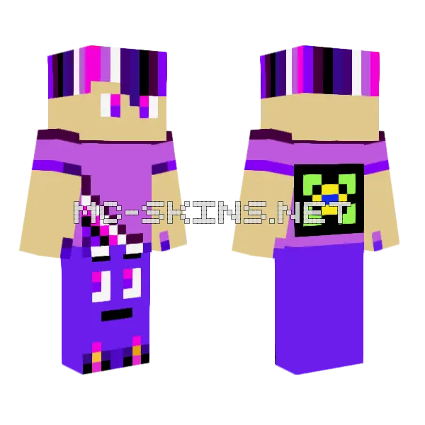 Gerson Br Pscoa Menina Minecraft skin, front and back