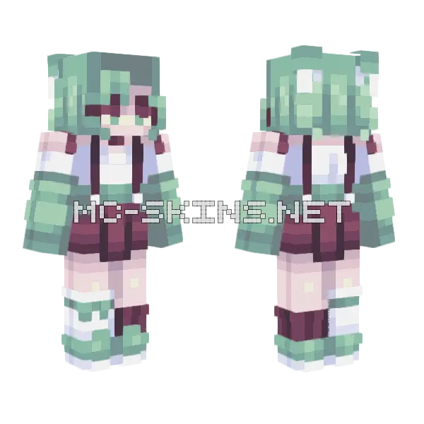 Get Lucky Minecraft skin, front and back