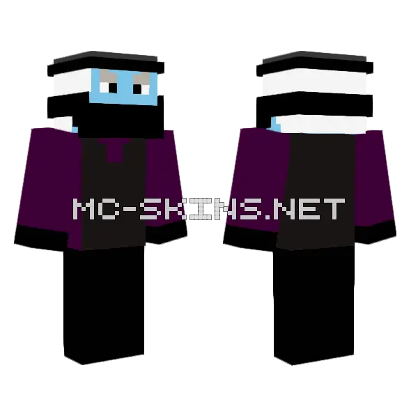Ghost Bandit Phantom Canyon Minecraft skin, front and back