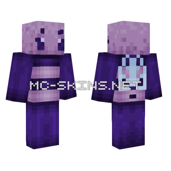 Ghost Bee Minecraft skin, front and back