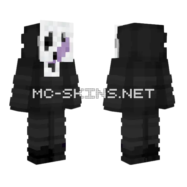 Ghost Face Skin Minecraft skin, front and back