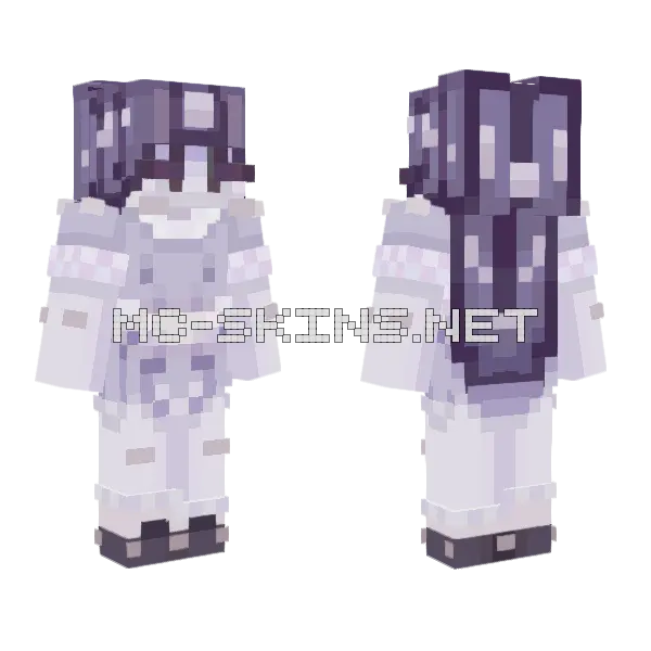 Ghost Girl Minecraft skin, front and back