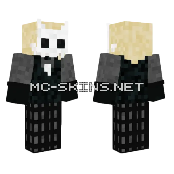 Ghost King Minecraft skin, front and back