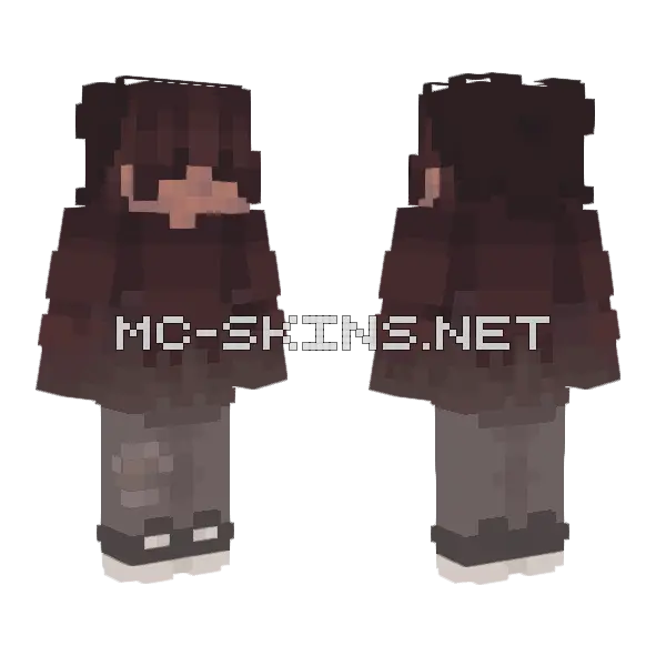 Ghost Rq Minecraft skin, front and back