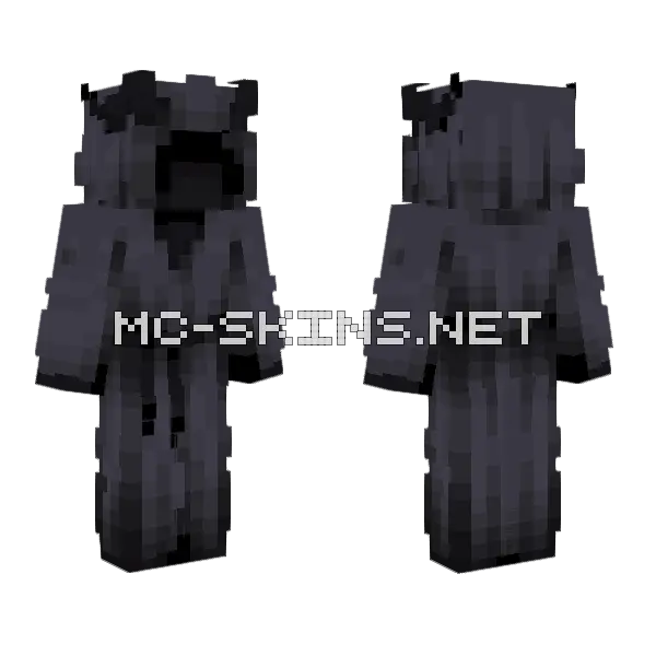 Ghost Skin Minecraft skin, front and back