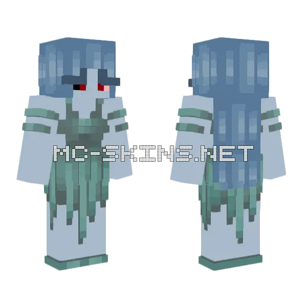 Ghost Skin Minecraft skin, front and back