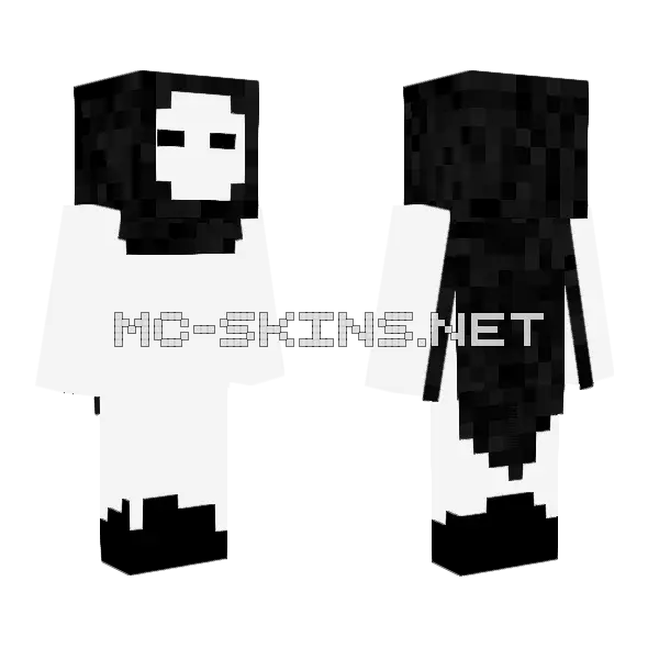 Ghost Skin Minecraft skin, front and back