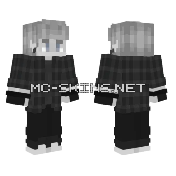 Ghost Skin Minecraft skin, front and back