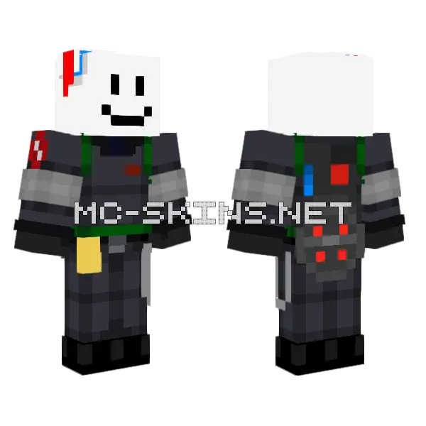 Ghostbuster Marshmallow Man, front and back