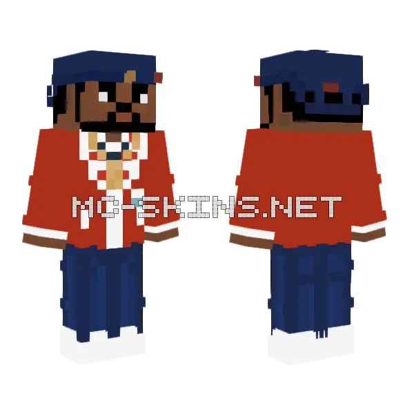 Ghostface Killah Skin Minecraft skin, front and back