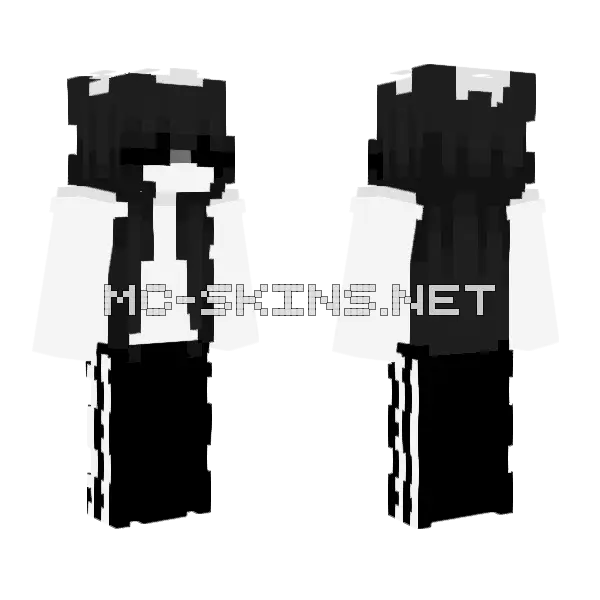 Ghostface Skin Minecraft skin, front and back
