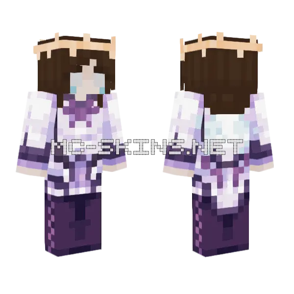 Ghostie Minecraft skin, front and back