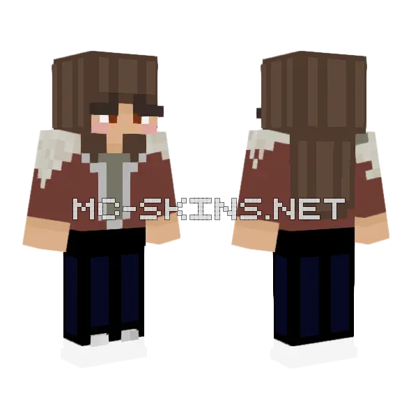 Ghostss Hyper Non Canon Minecraft skin, front and back