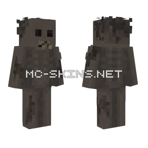 Ghoul Minecraft skin, front and back