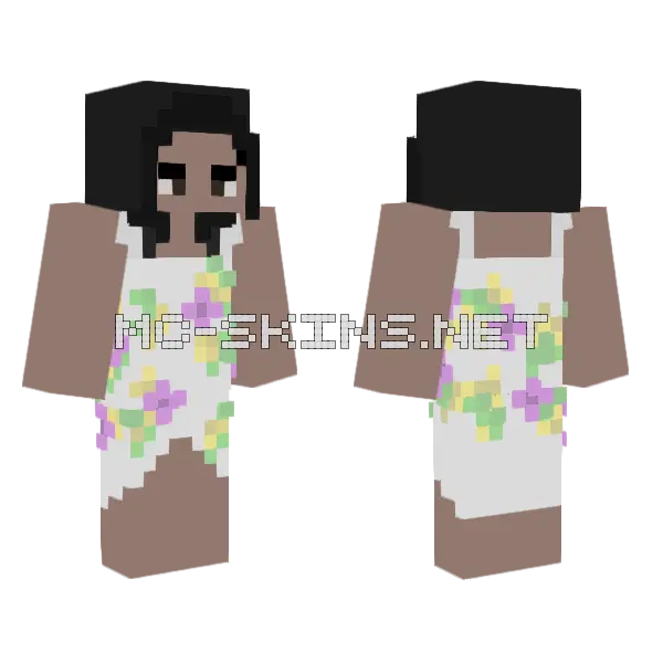 Giane Con Vestido 2 Minecraft skin, front and back