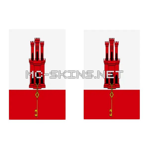 Gibraltar Flag cape, outside and lining