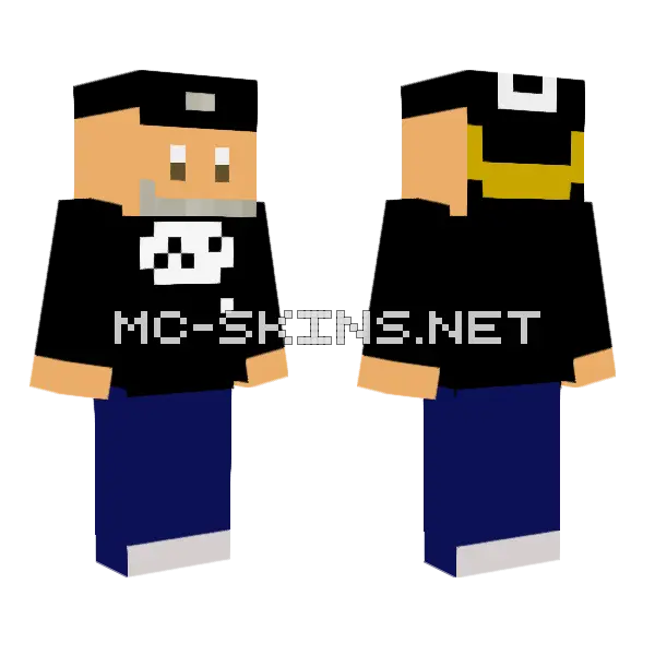 Giel De Winter Stuktv Minecraft skin, front and back
