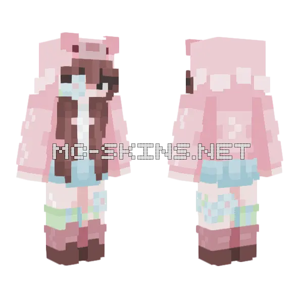 Gift For Spaceysparkles Minecraft skin, front and back