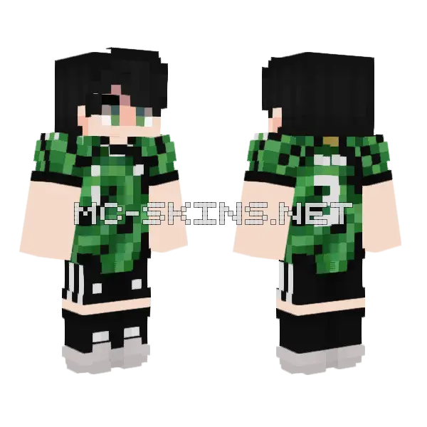 Gigi Minecraft skin, front and back