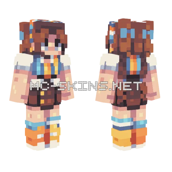 Gilded Gems Te Minecraft skin, front and back