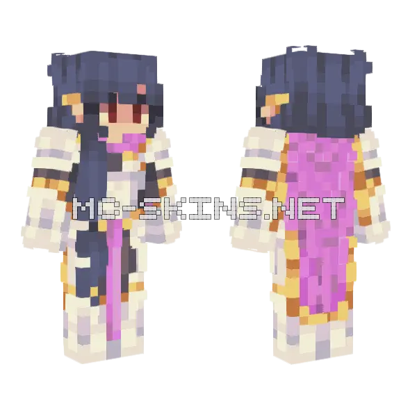 Gilded Life Finale Minecraft skin, front and back