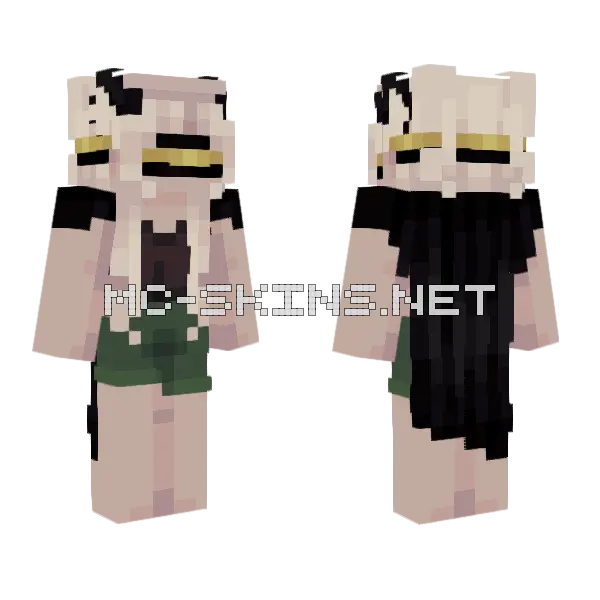 Gilded Request Minecraft skin, front and back