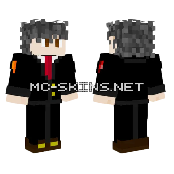 Gimenew Maid Outfit Minecraft skin, front and back