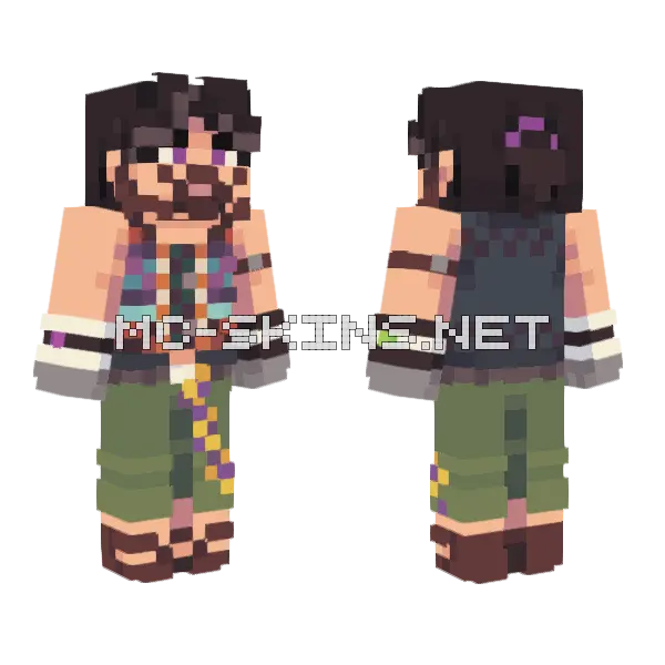 Gimmick Minecraft skin, front and back