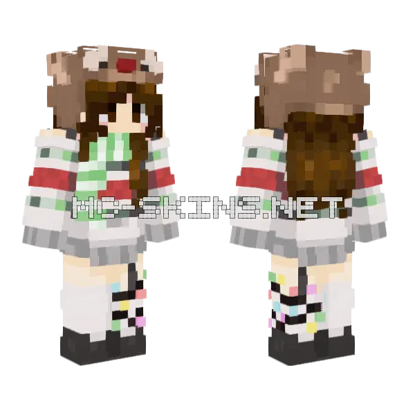 Gimmpfhd Christmas 23 Minecraft skin, front and back